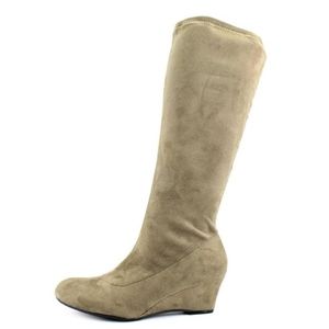 Nine West Genieon Knee High Boots with Wedge